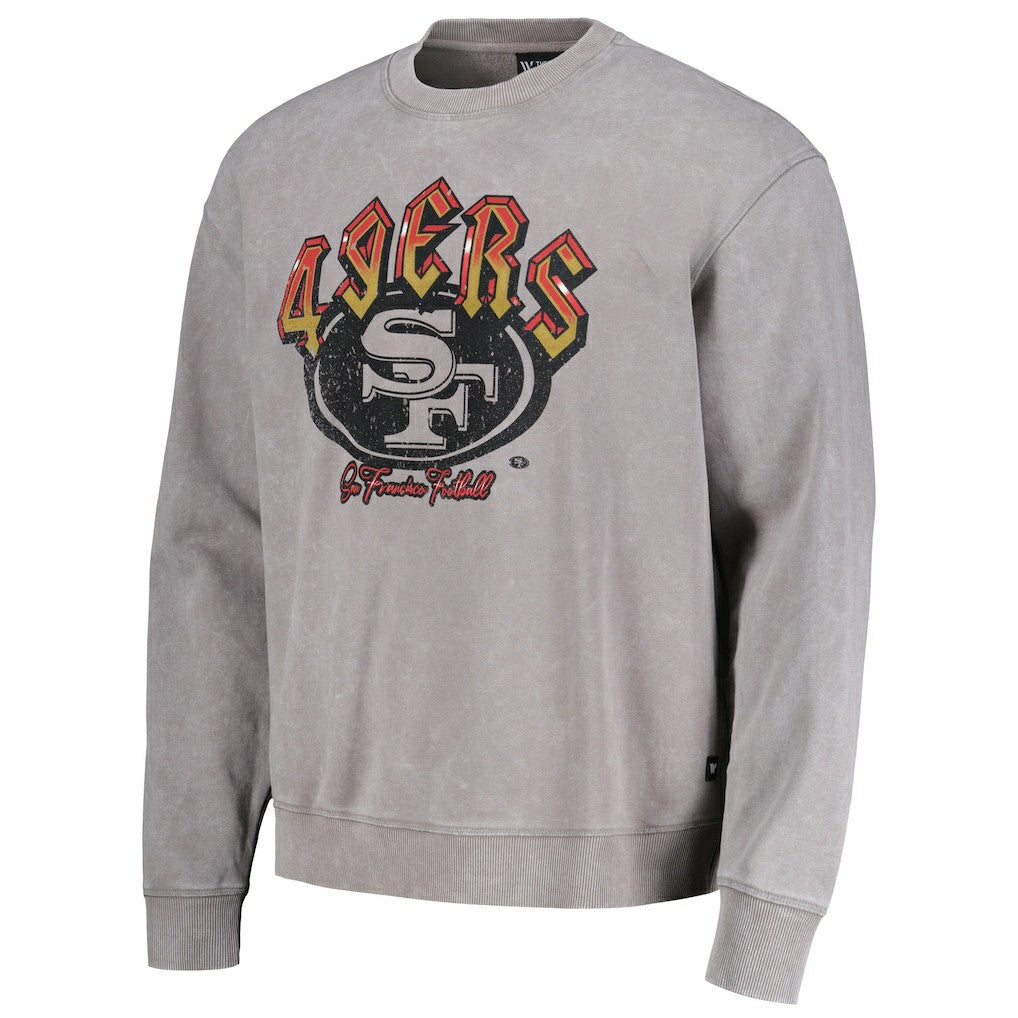 San Francisco 49ers The Wild Collective Unisex Distressed Pullover Sweatshirt Gray | NFL