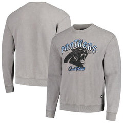 Carolina Panthers The Wild Collective Unisex Distressed Pullover Sweatshirt Gray | NFL