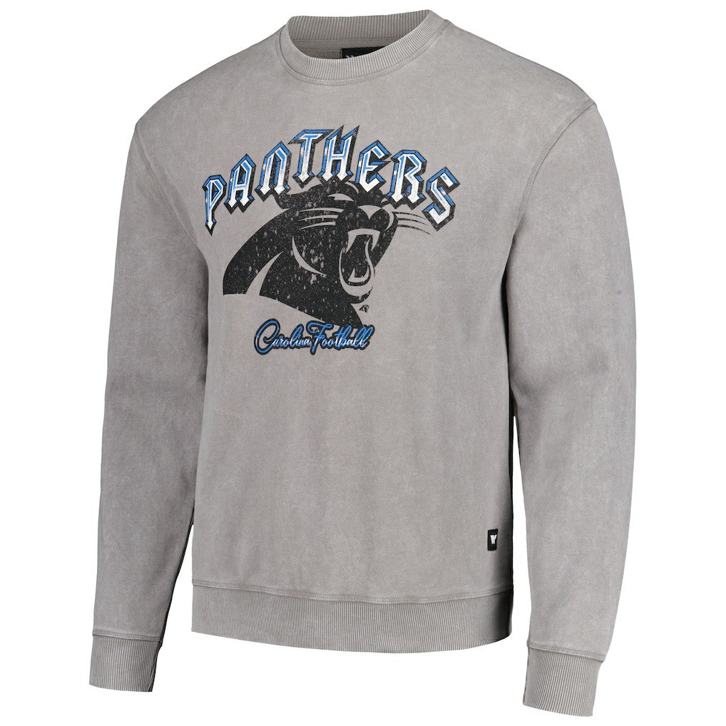 Carolina Panthers The Wild Collective Unisex Distressed Pullover Sweatshirt Gray | NFL