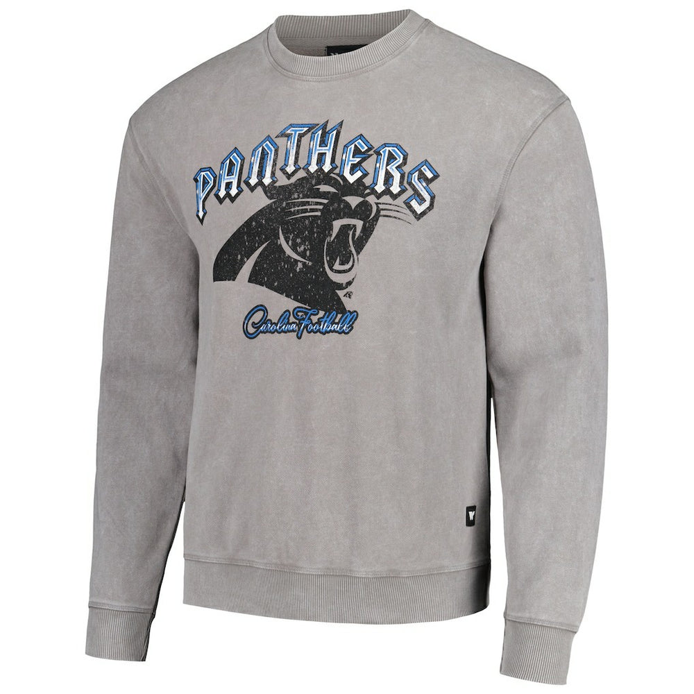 Carolina Panthers The Wild Collective Unisex Distressed Pullover Sweatshirt Gray | NFL