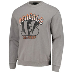 Cincinnati Bengals The Wild Collective Unisex Distressed Pullover Sweatshirt Gray | NFL
