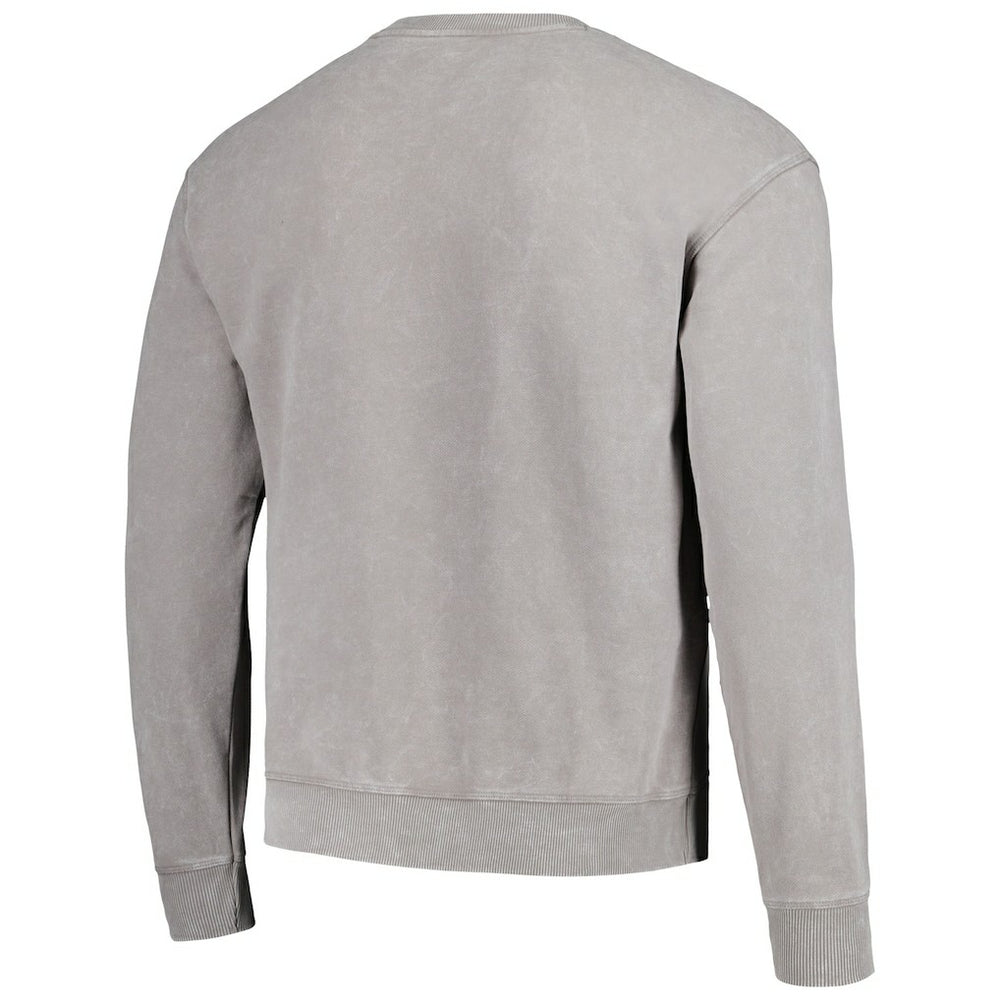 Miami Dolphins The Wild Collective Unisex Distressed Pullover Sweatshirt Gray | NFL