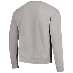 Miami Dolphins The Wild Collective Unisex Distressed Pullover Sweatshirt Gray | NFL