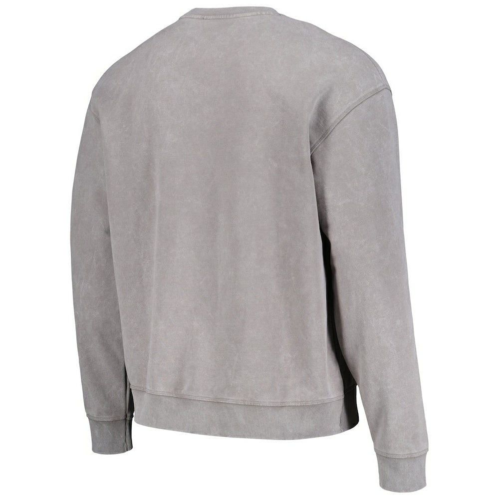 Kansas City Chiefs The Wild Collective Unisex Distressed Pullover Sweatshirt Gray | NFL