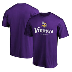 Minnesota Vikings Team Lockup T-Shirt Purple | NFL