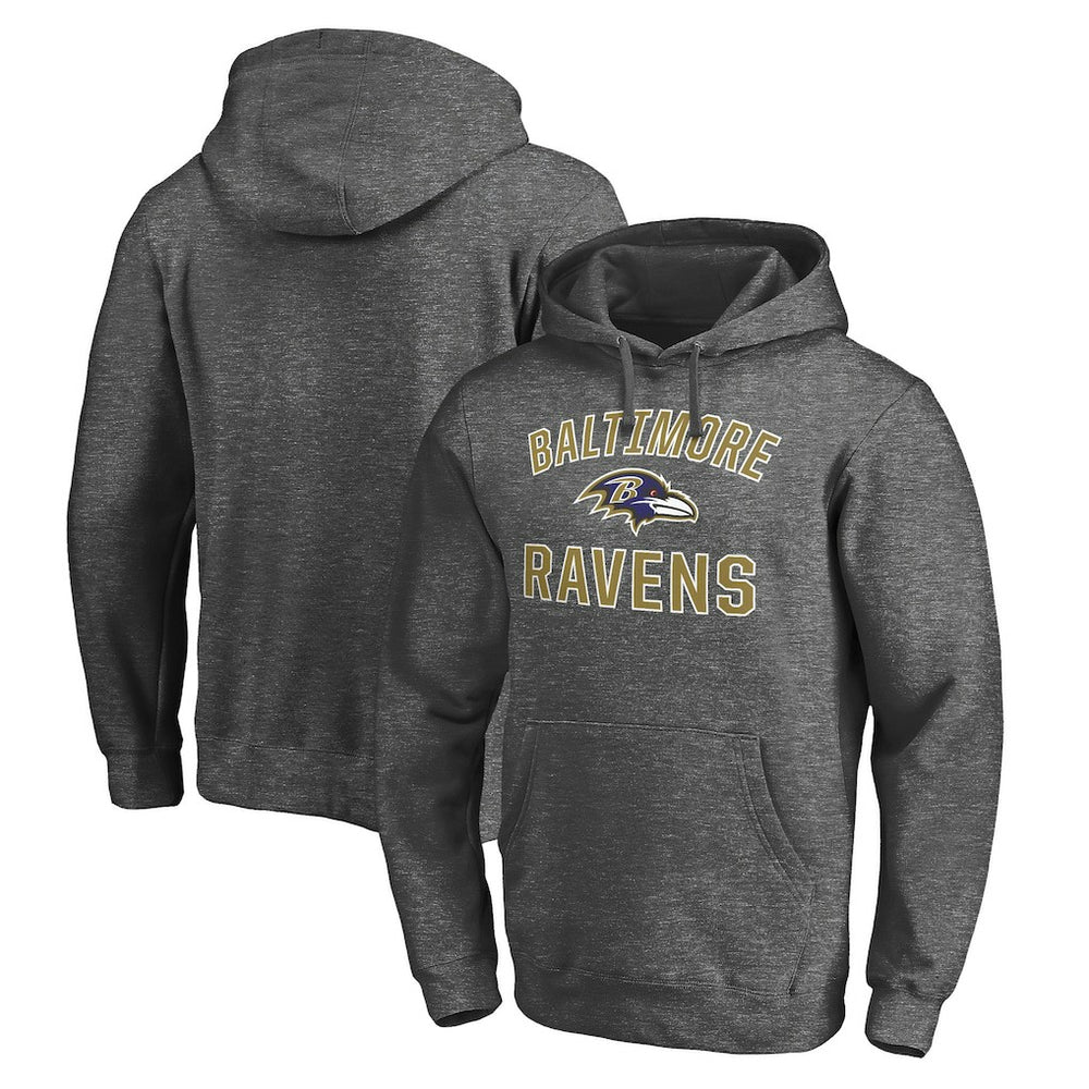 Baltimore Ravens Victory Arch Pullover Hoodie Charcoal | NFL