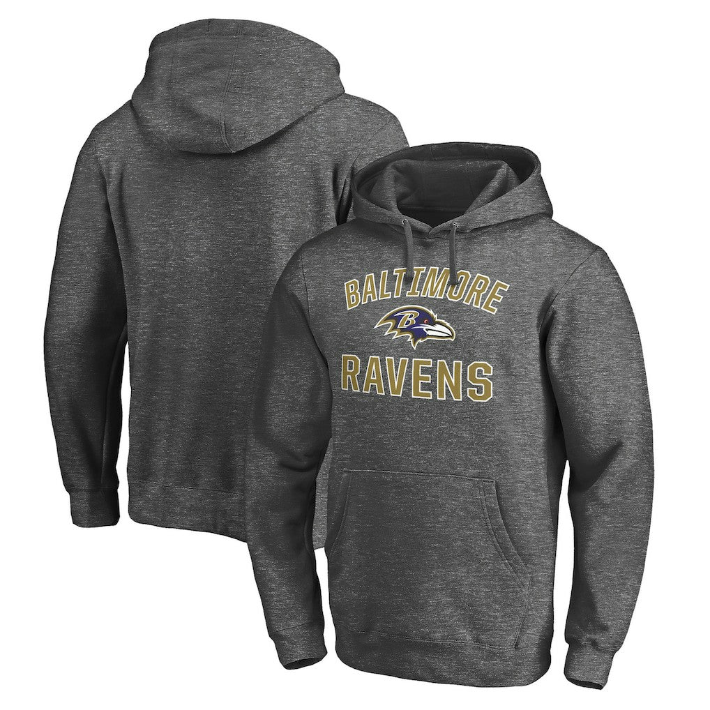 Baltimore Ravens Victory Arch Pullover Hoodie Charcoal | NFL