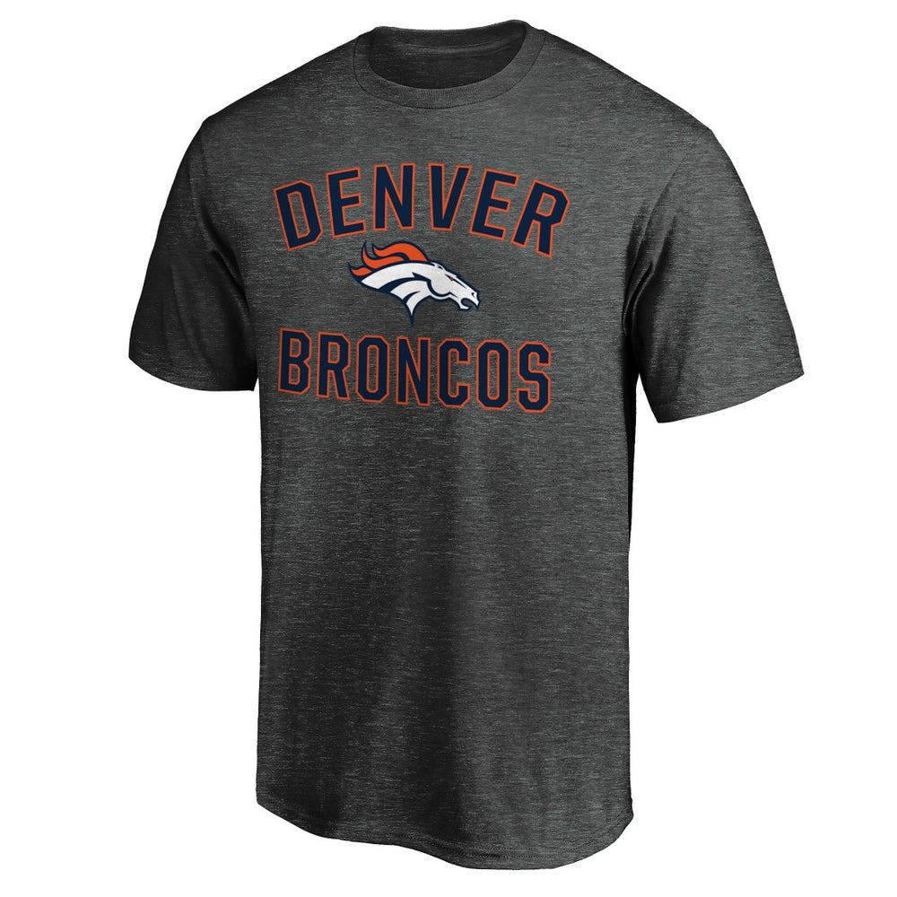 Denver Broncos Victory Arch T-Shirt Heather Charcoal | Fanatics