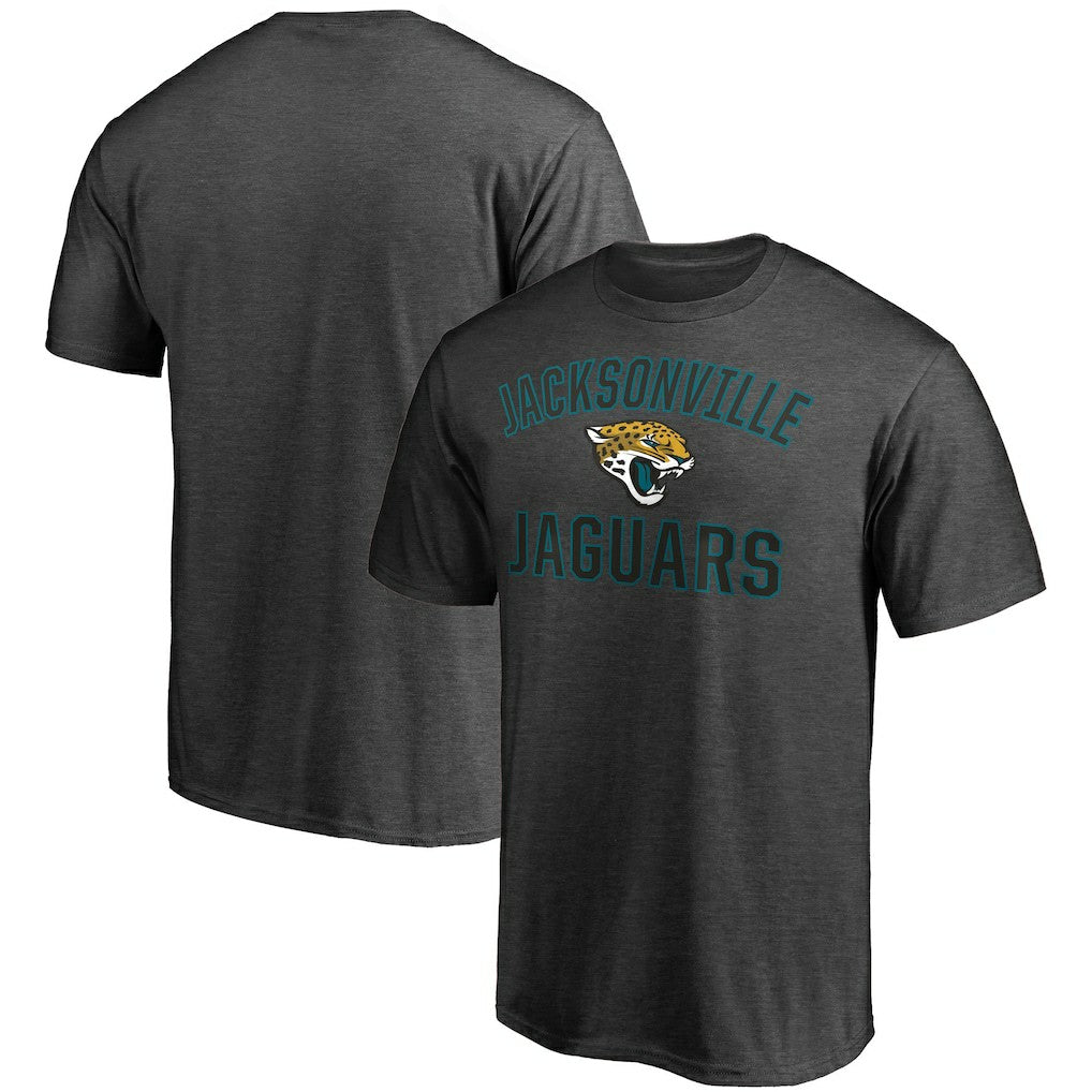 Jacksonville Jaguars Victory Arch T-Shirt Heather Charcoal | Fanatics