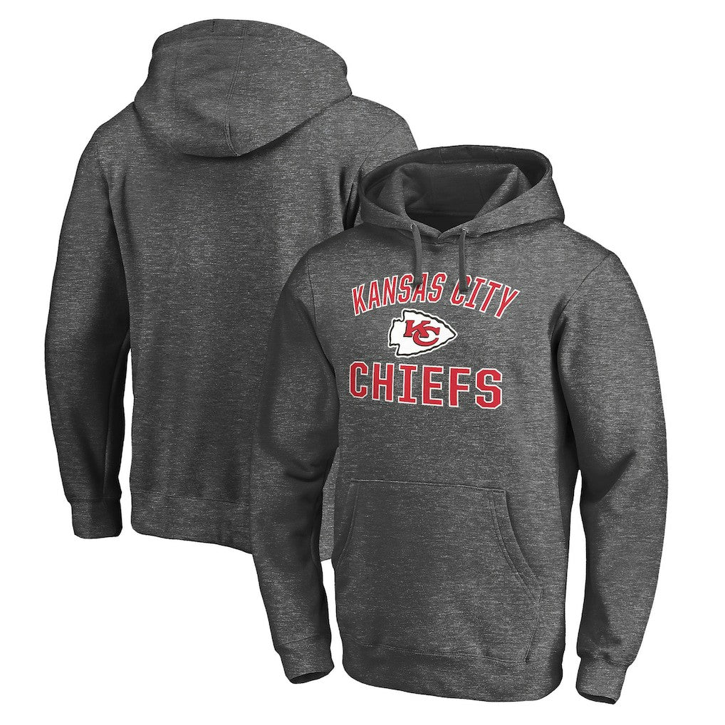 Kansas City Chiefs Victory Arch Pullover Hoodie Charcoal | NFL