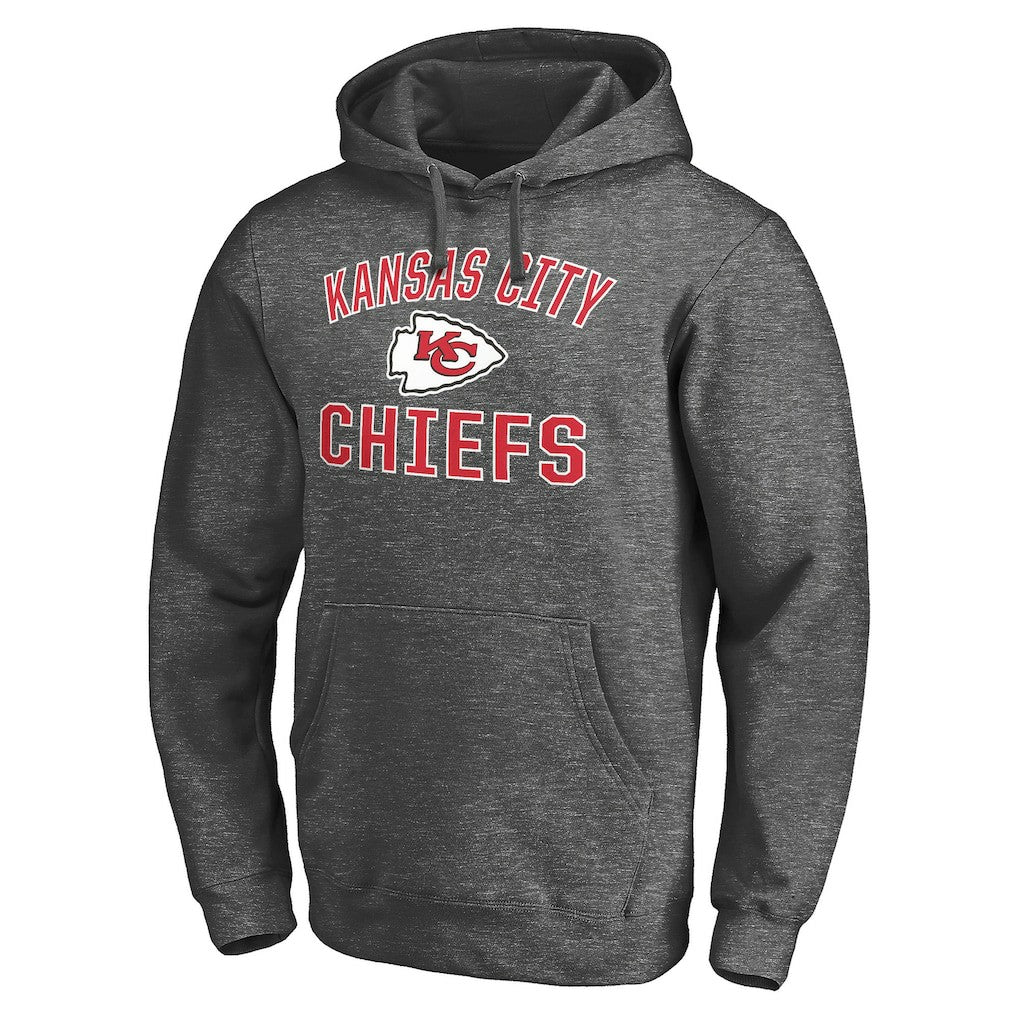 Kansas City Chiefs Victory Arch Pullover Hoodie Charcoal | NFL
