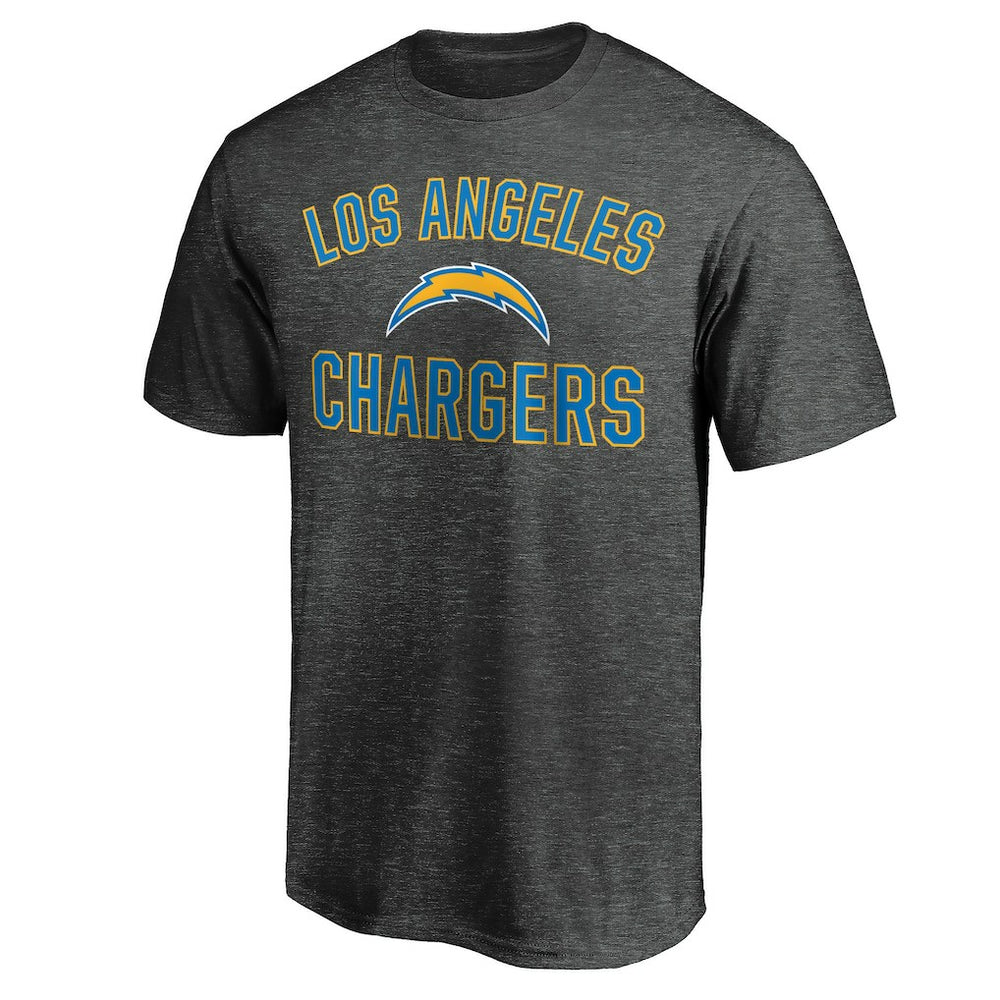 Los Angeles Chargers Victory Arch T-Shirt Heather Charcoal | Fanatics