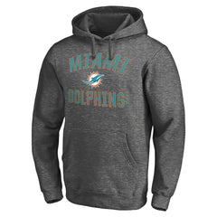 Miami Dolphins Victory Arch Pullover Hoodie Charcoal | NFL