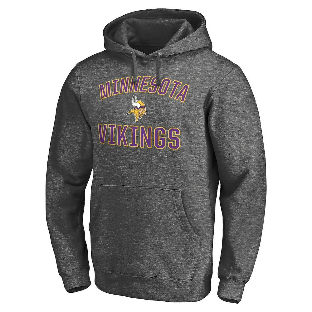 Minnesota Vikings Victory Arch Pullover Hoodie Charcoal | NFL