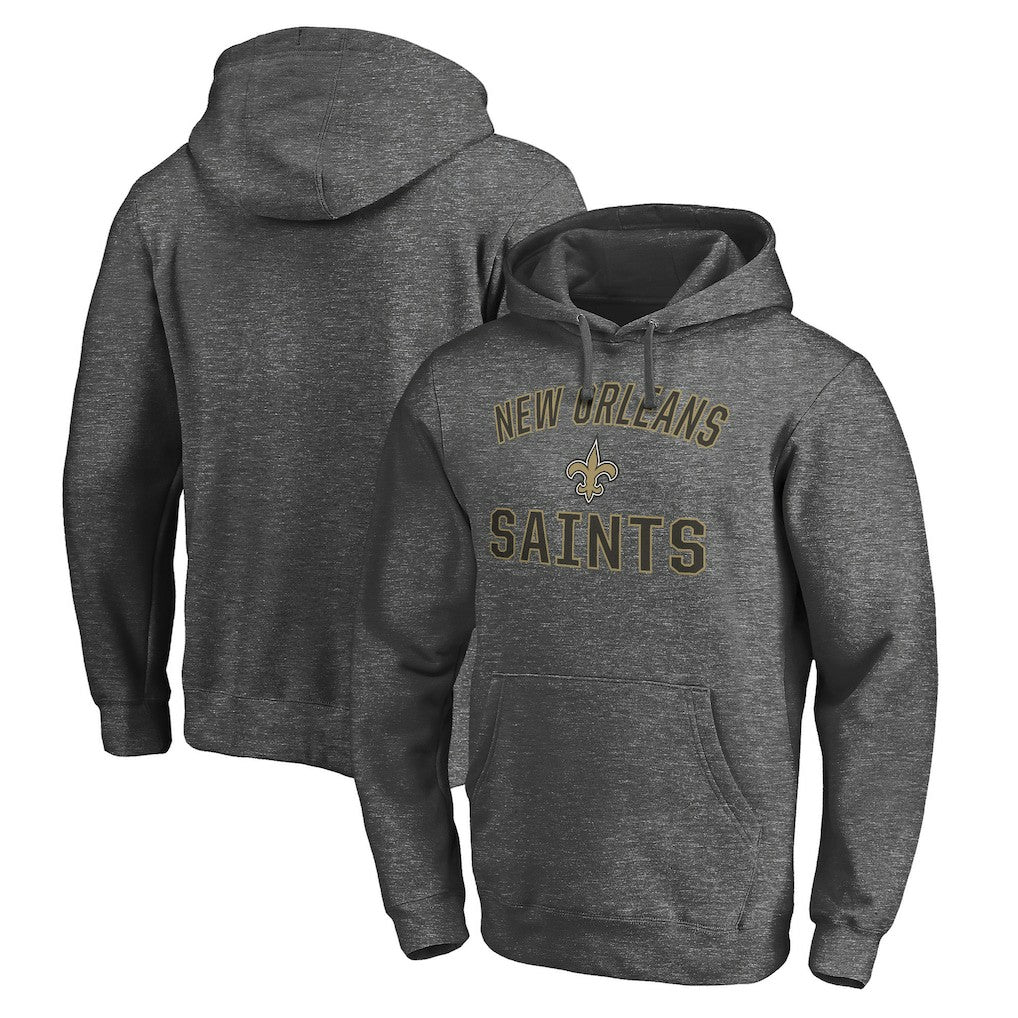 New Orleans Saints Victory Arch Pullover Hoodie Charcoal | NFL