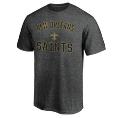 New Orleans Saints Victory Arch T-Shirt Heather Charcoal | Fanatics