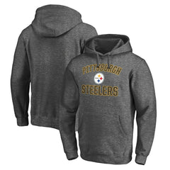 Pittsburgh Steelers Victory Arch Pullover Hoodie Charcoal | NFL
