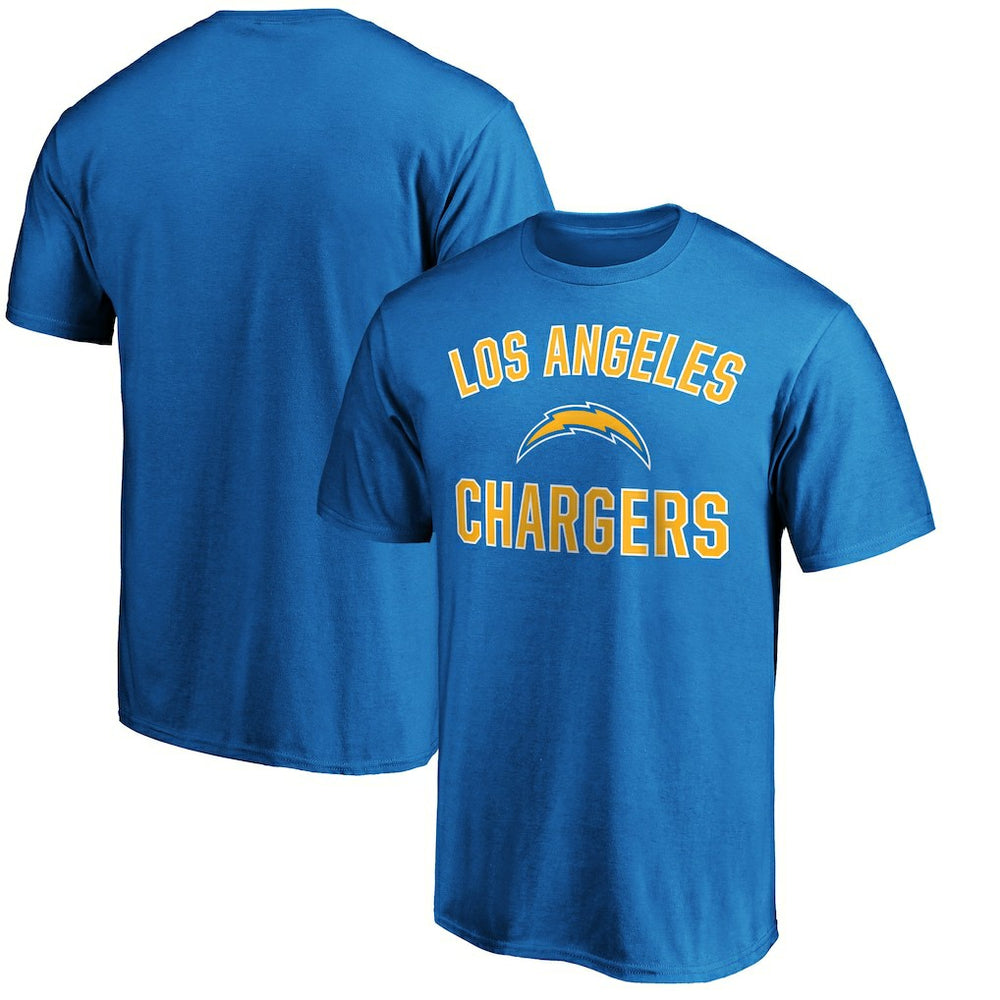 Los Angeles Chargers Victory Arch T-Shirt Powder Blue | Fanatics