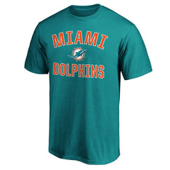 Miami Dolphins Victory Arch T-Shirt Aqua | Fanatics