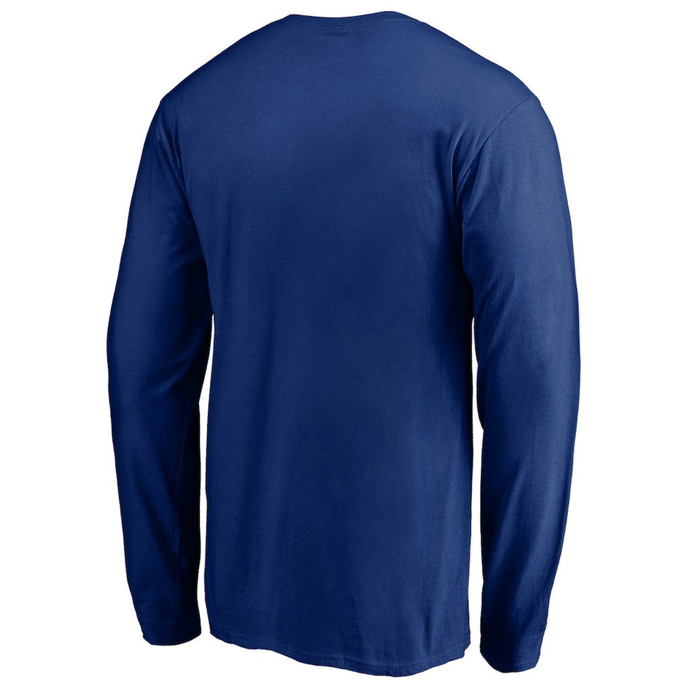 New York Giants On Side Stripe Long Sleeve T-Shirt Royal | NFL