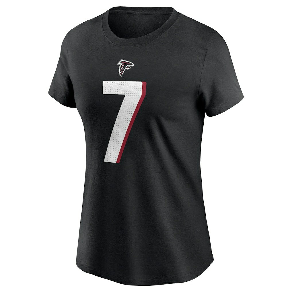 Bijan Robinson Atlanta Falcons Women's Player Name & Number T-Shirt Black | Nike for Sale