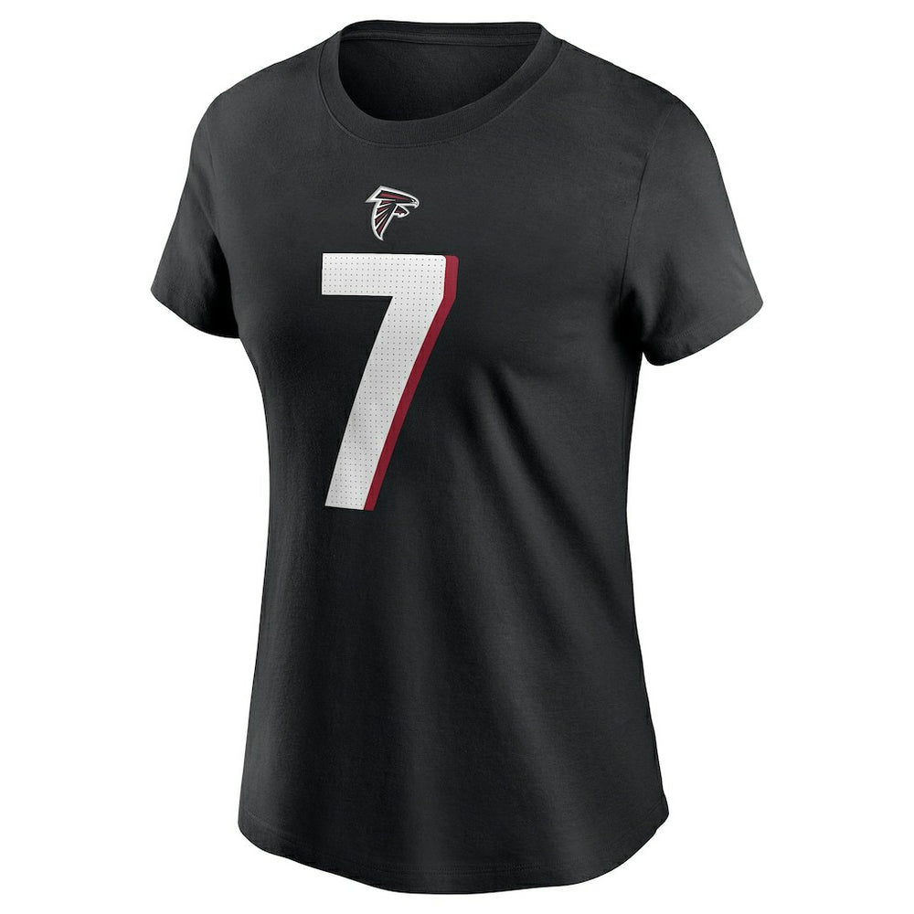 Bijan Robinson Atlanta Falcons Women's Player Name & Number T-Shirt Black | Nike for Sale