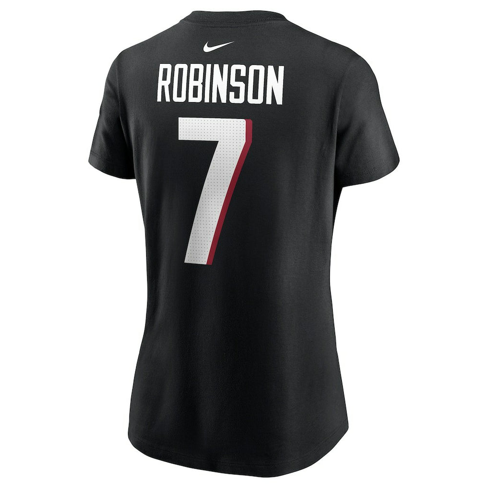 Bijan Robinson Atlanta Falcons Women's Player Name & Number T-Shirt Black | Nike for Sale