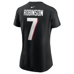 Bijan Robinson Atlanta Falcons Women's Player Name & Number T-Shirt Black | Nike for Sale
