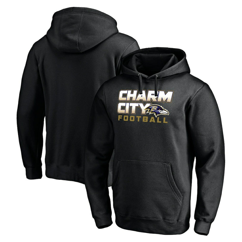 Baltimore Ravens Hometown Collection Sweep Pullover Hoodie Black | NFL