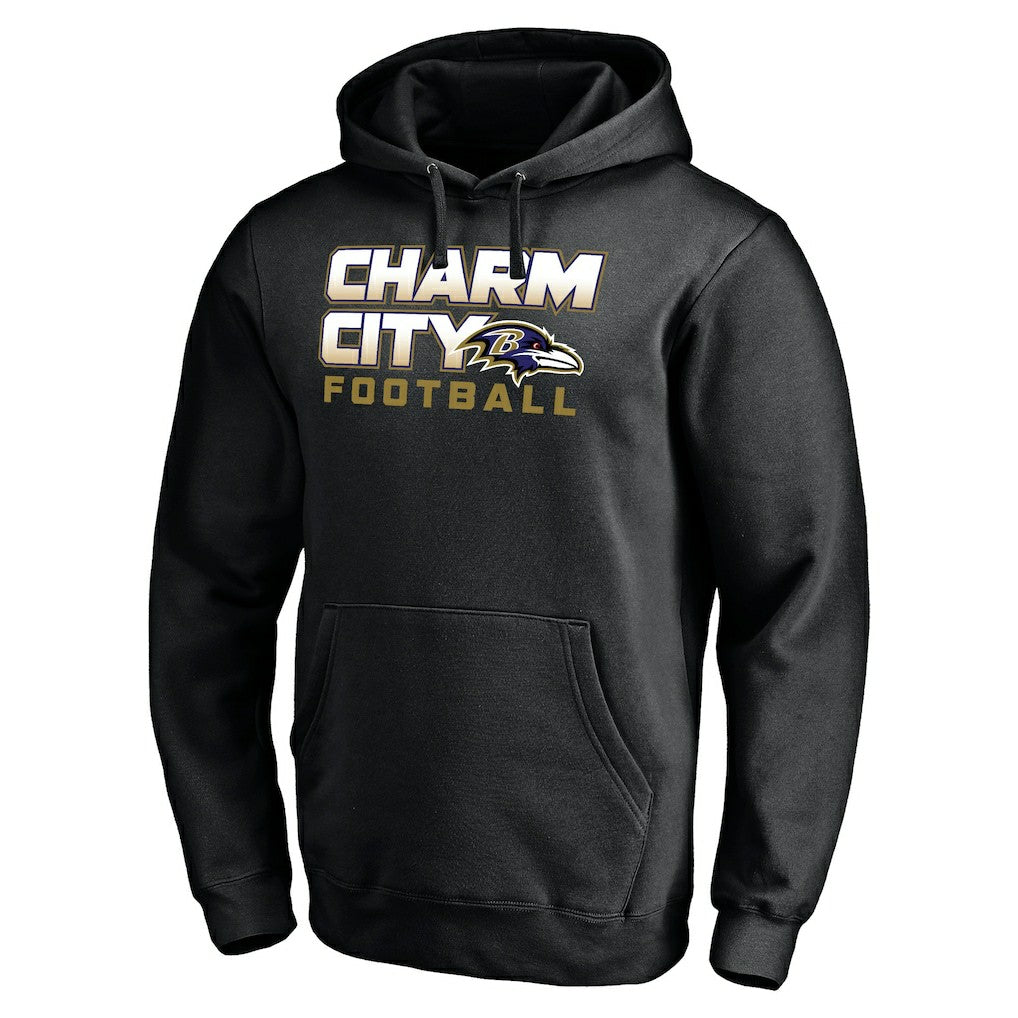 Baltimore Ravens Hometown Collection Sweep Pullover Hoodie Black | NFL