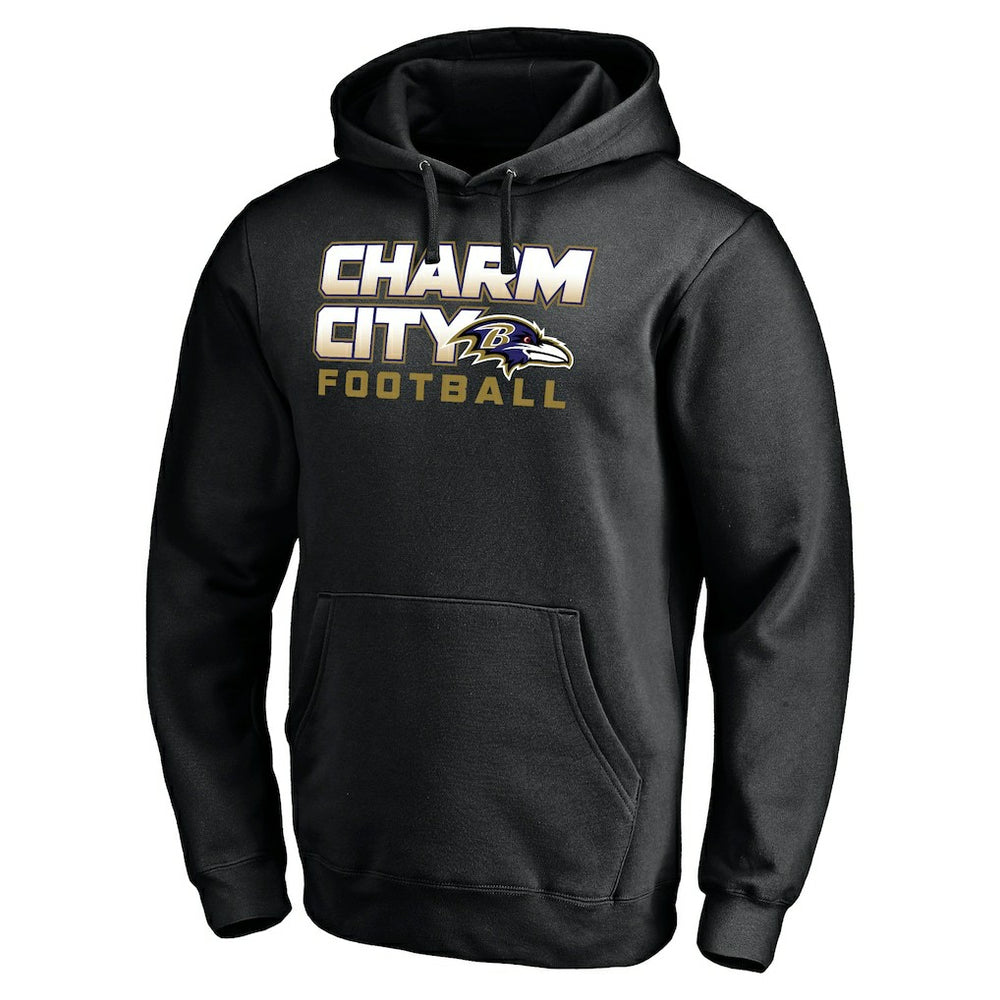 Baltimore Ravens Hometown Collection Sweep Pullover Hoodie Black | NFL