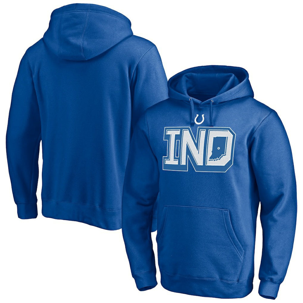 Indianapolis Colts Hometown Collection Sweep Pullover Hoodie Royal | NFL