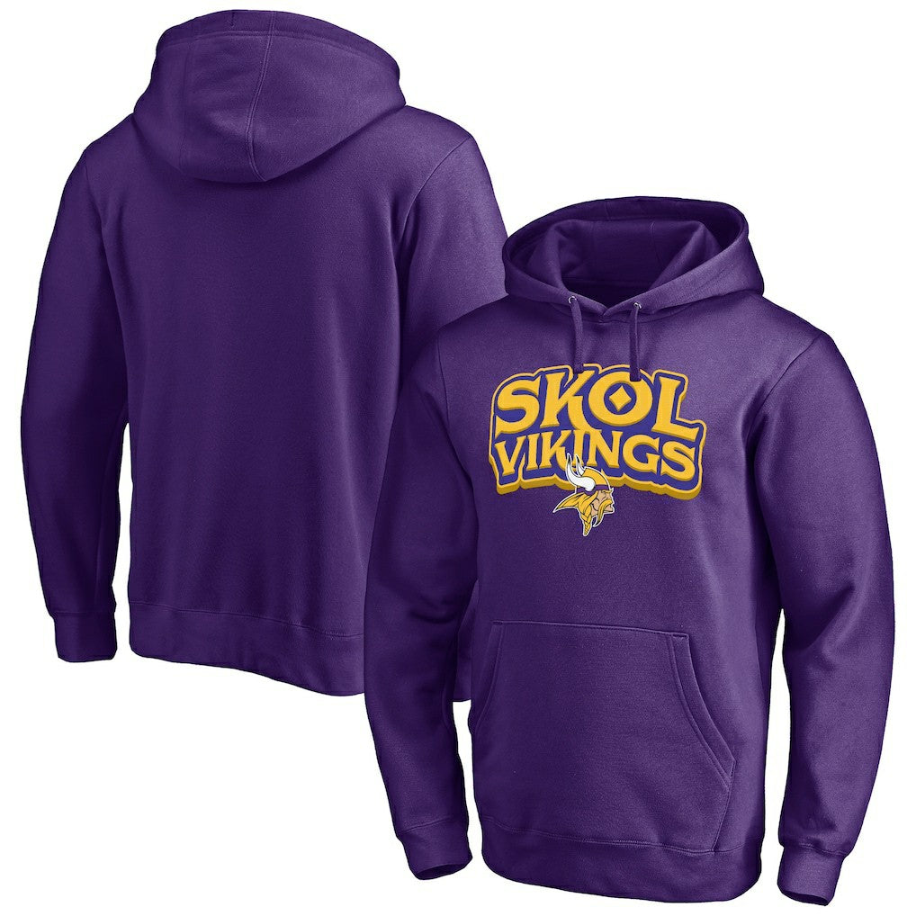 Minnesota Vikings Hometown Collection Sweep Pullover Hoodie Purple | NFL