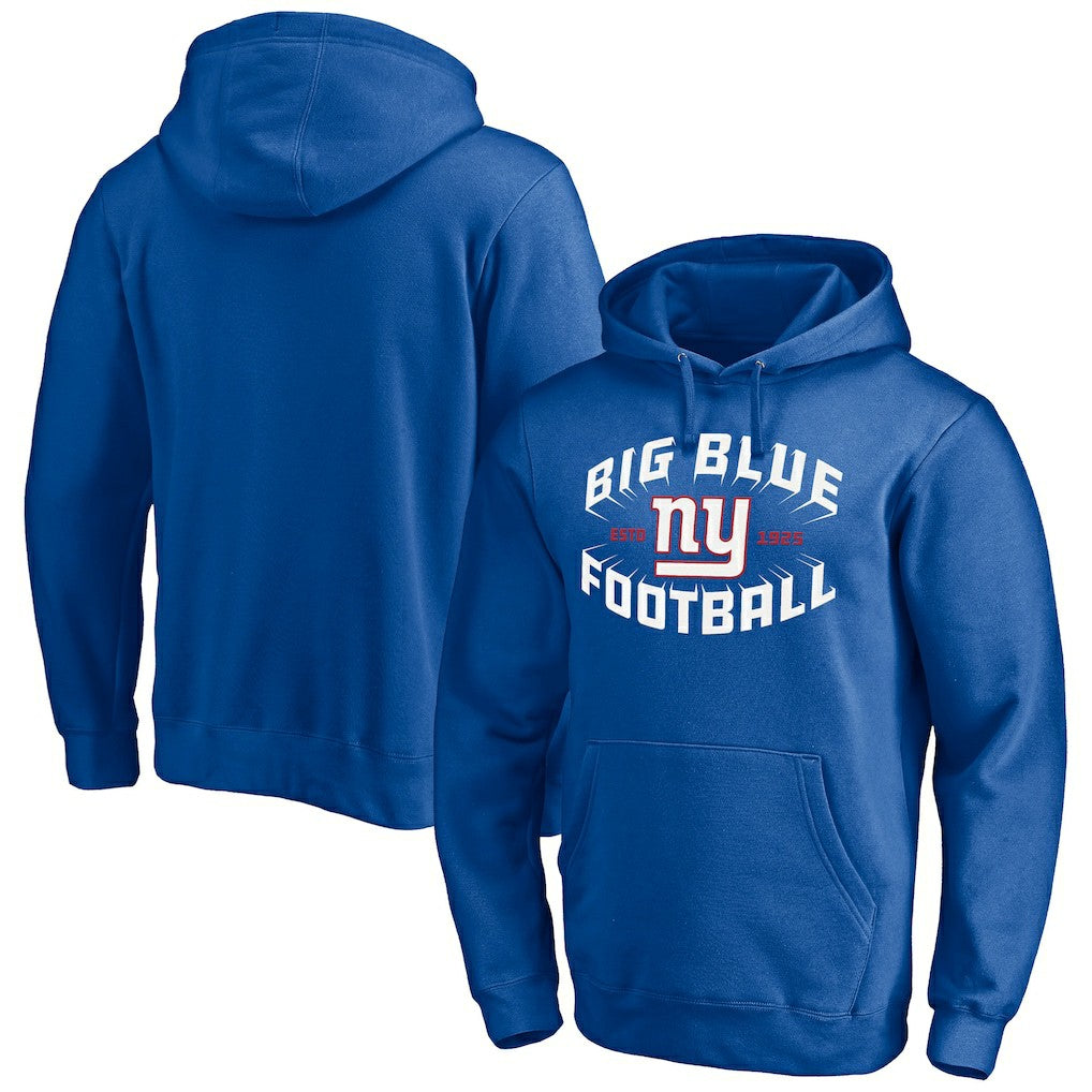 New York Giants Hometown Collection Sweep Pullover Hoodie Royal | NFL