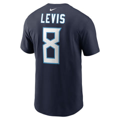 Will Levis Tennessee Titans Player Name & Number T-Shirt Navy | Nike for Sale