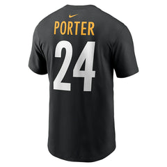 Joey Porter Jr. Pittsburgh Steelers Player Name & Number T-Shirt Black | Nike for Sale