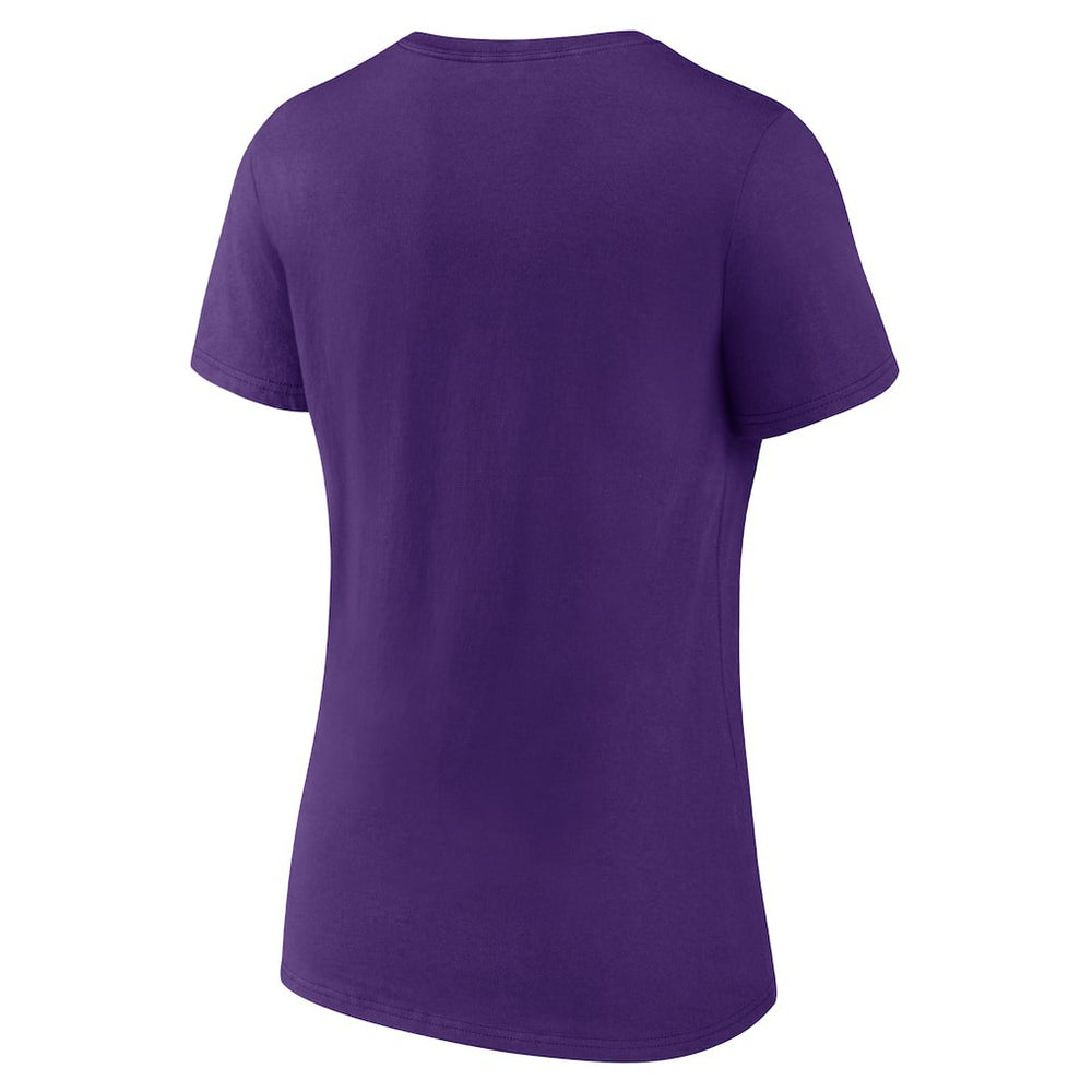 Minnesota Vikings Women's Hometown Collection Defend The North V-Neck T-Shirt Purple | NFL