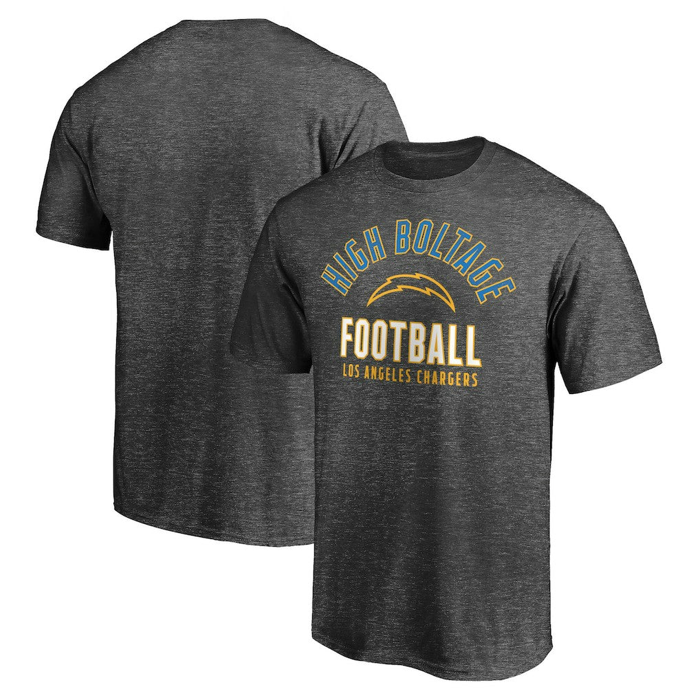 Los Angeles Chargers Nickname Arc T-Shirt Charcoal | NFL