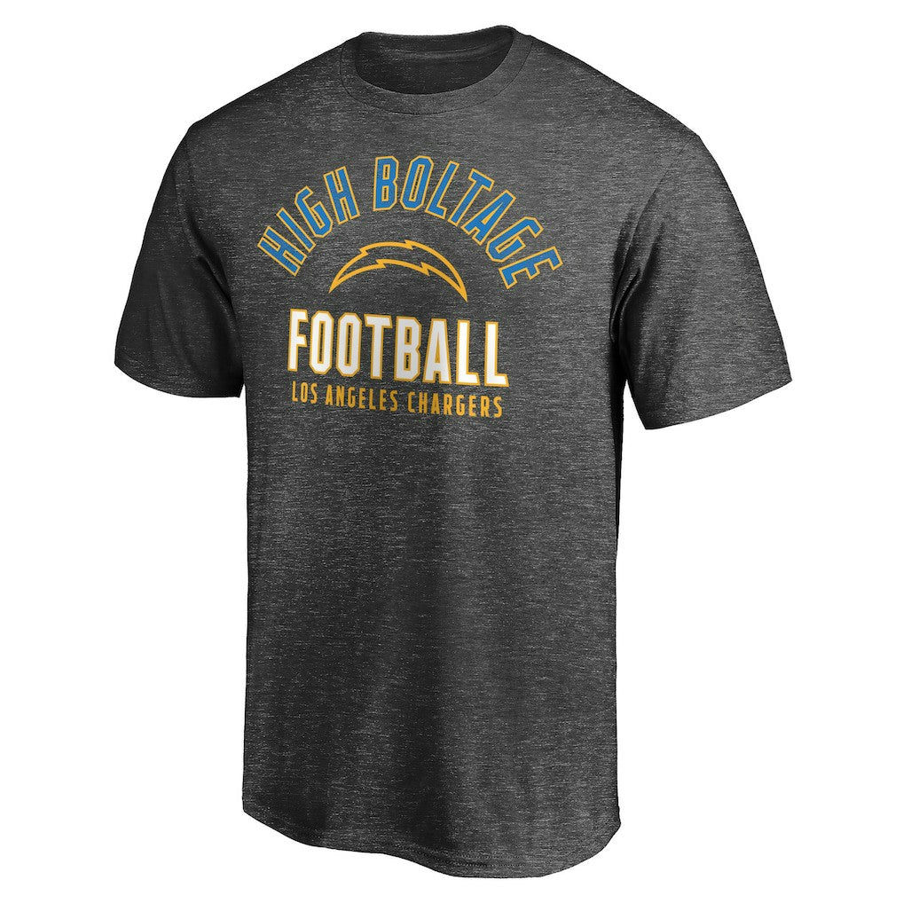 Los Angeles Chargers Nickname Arc T-Shirt Charcoal | NFL