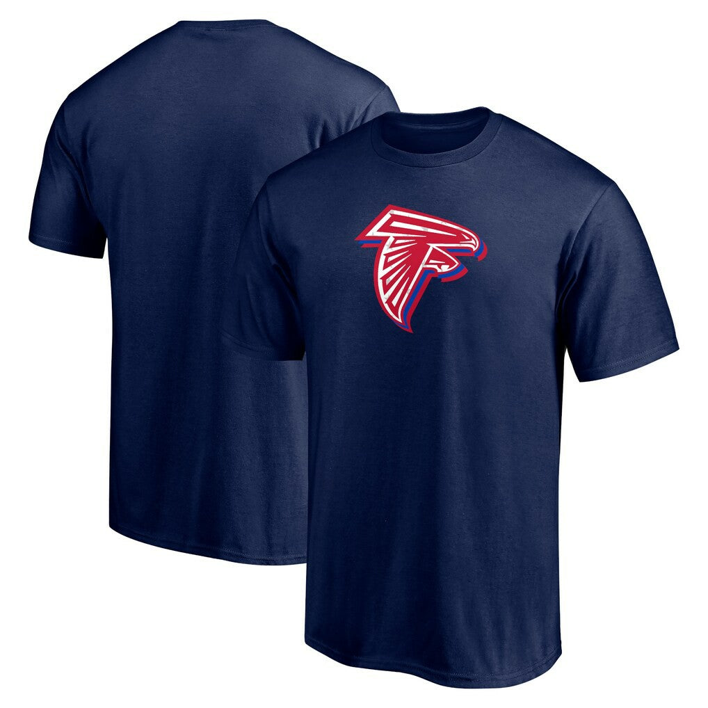 Atlanta Falcons Red White and Team T-Shirt Navy | NFL