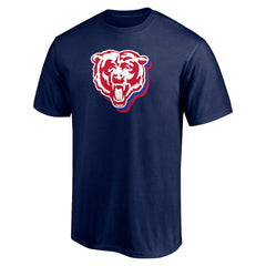 Chicago Bears Red White and Team T-Shirt Navy | NFL