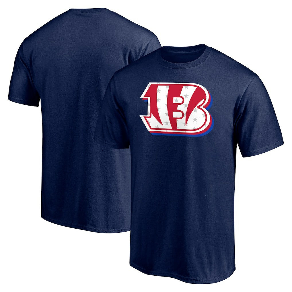 Cincinnati Bengals Red White and Team T-Shirt Navy | NFL