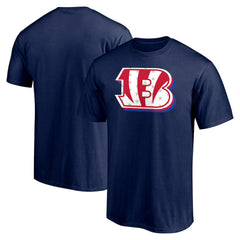 Cincinnati Bengals Red White and Team T-Shirt Navy | NFL