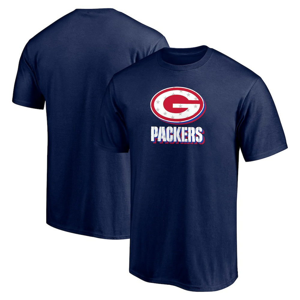 Green Bay Packers Red White and Team T-Shirt Navy | NFL