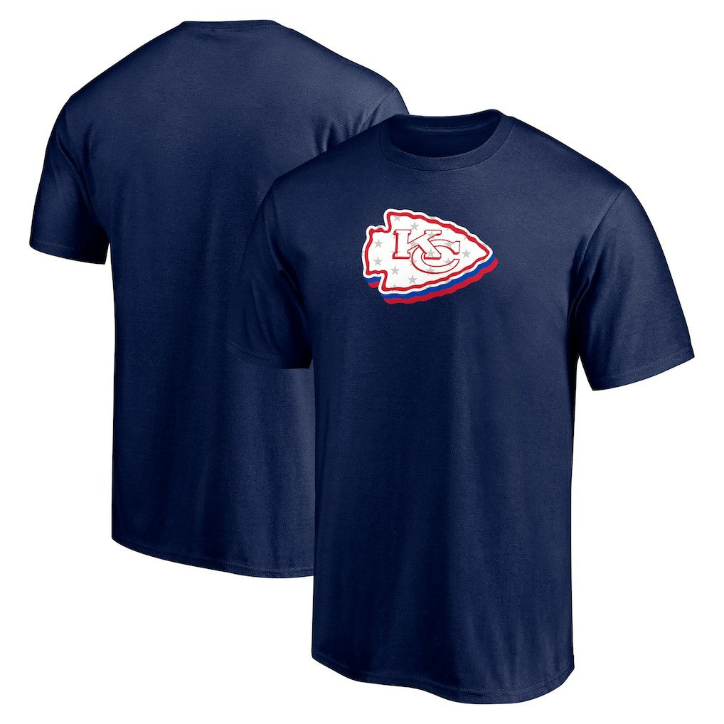 Kansas City Chiefs Red White and Team T-Shirt Navy | NFL
