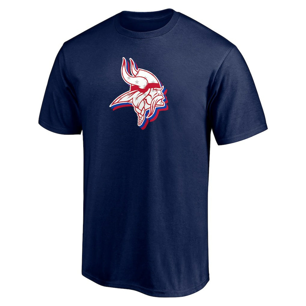 Minnesota Vikings Red White and Team T-Shirt Navy | NFL