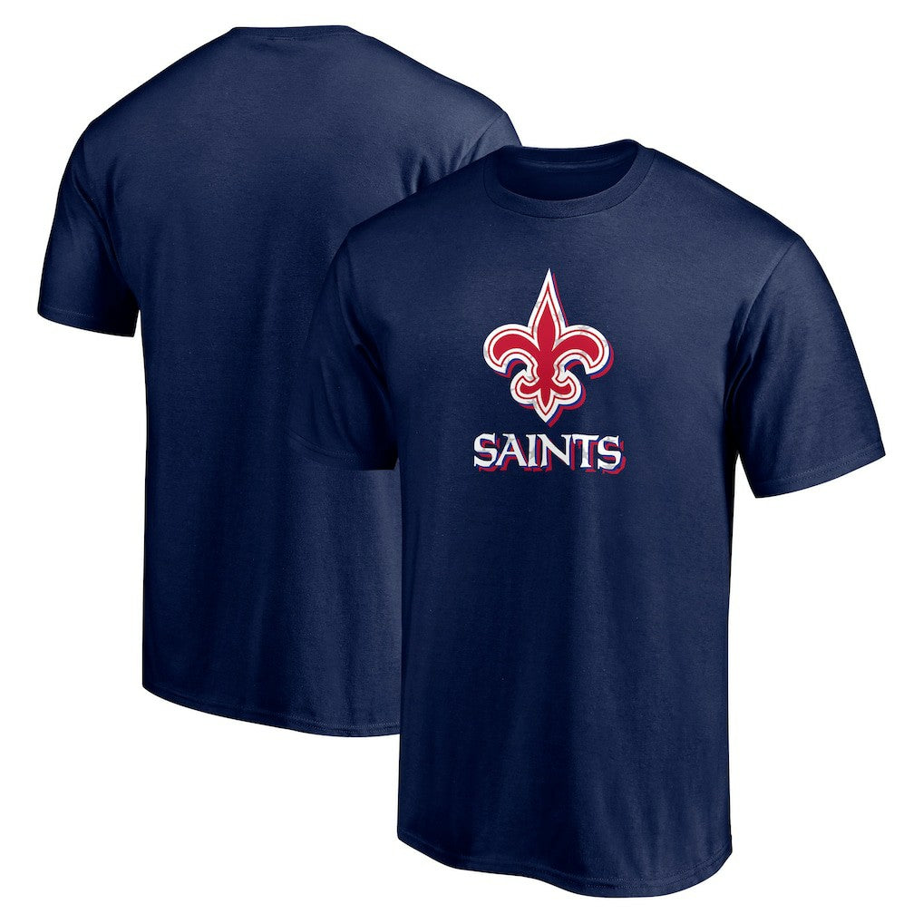 New Orleans Saints Red White and Team T-Shirt Navy | NFL