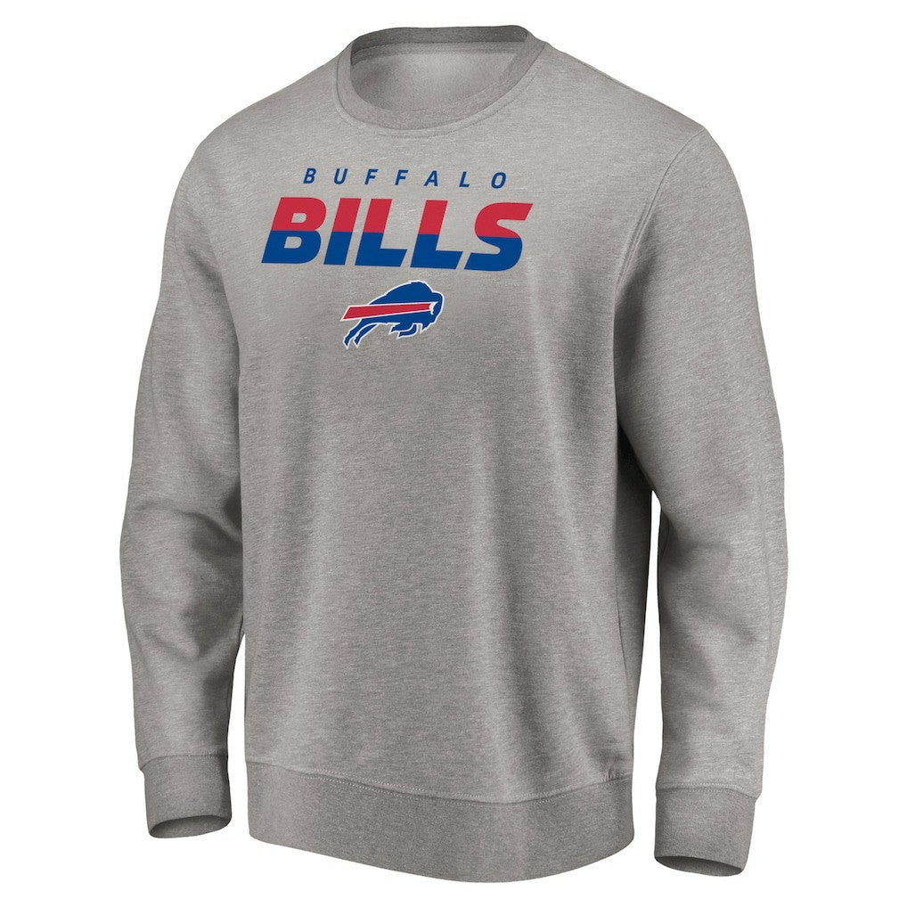 Buffalo Bills Elevate Play Pullover Sweatshirt Gray | NFL
