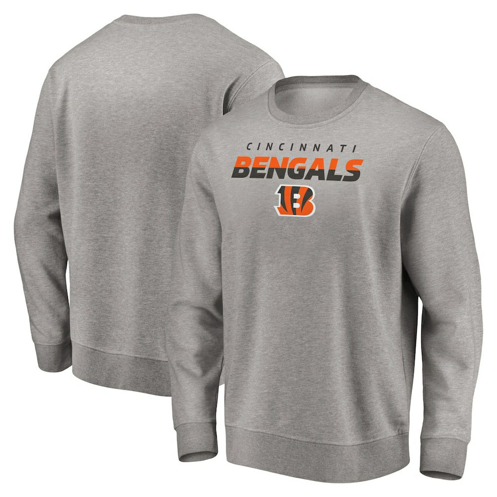 Cincinnati Bengals Elevate Play Pullover Sweatshirt Gray | NFL