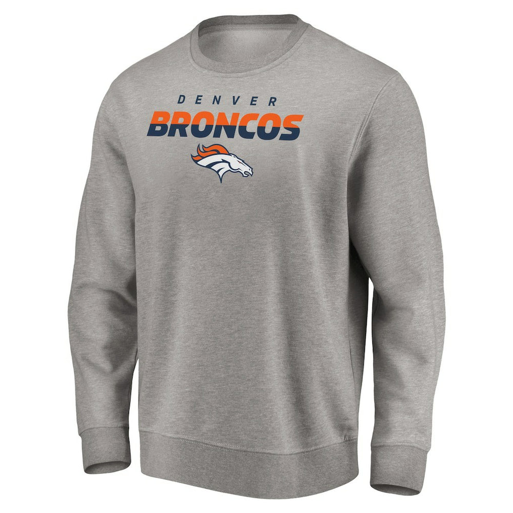 Denver Broncos Elevate Play Pullover Sweatshirt Gray | NFL